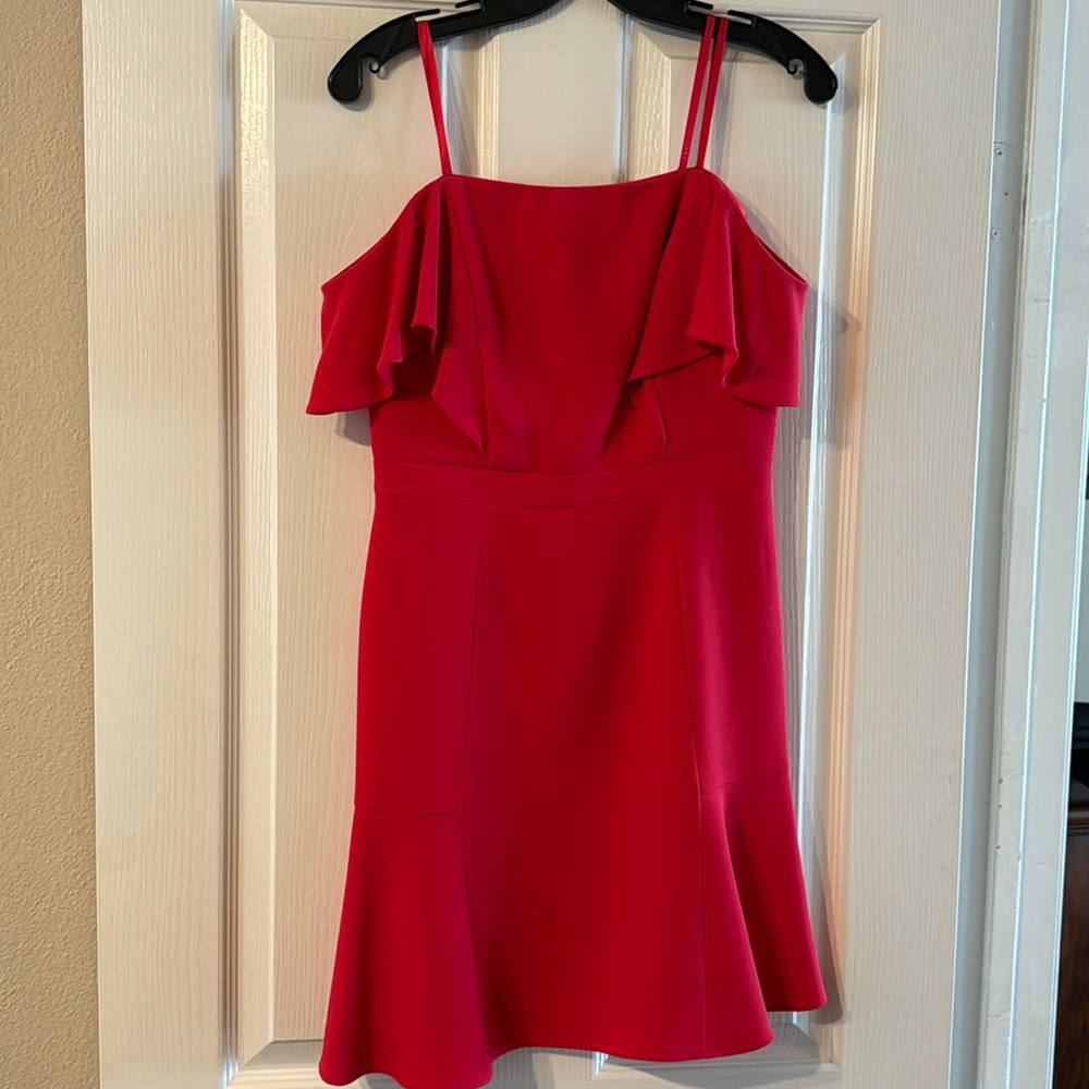 Red BCBG fit and fare mini dress - Picture 1 of 3
